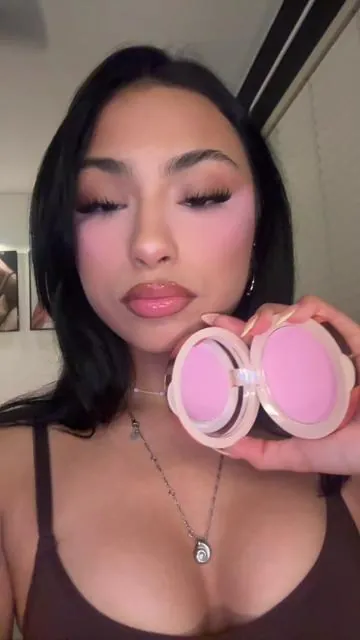 base is tew tea with this powder on top😫#brightundereye #pinkblush #babypinkblush #fullbeat