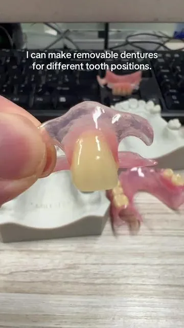 I can make removable dentures for different tooth positions.#smileseek #tooth #Dentures 