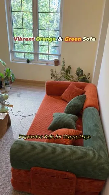 Dopamine Sofa in Summer Vibes 🍉🍾🧡☁️💚#SummerVibes #weture #fyp #bonelesscouch #live 
