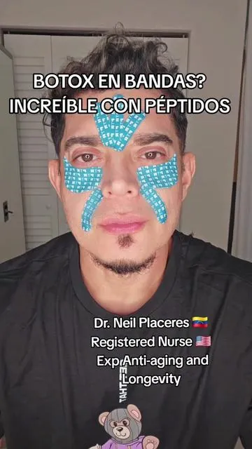 INCREÍBLE PRODUCTO BANDAS CON PEPTIDOS ! ADIÓS ARRUGAS ! #peptidos #peptidodecobre #drneilplaceres #registerednurse #arrugasfaciales 