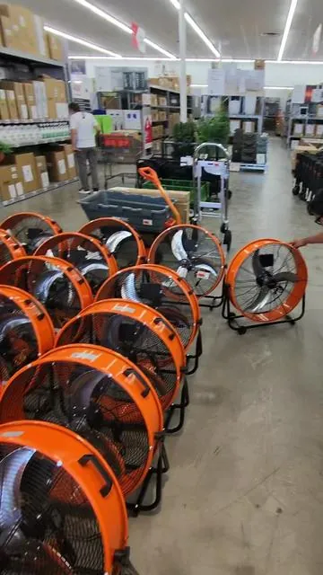 【Summervibes】VEVOR Drum Fan, 24 Inch High Velocity Industrial Shop Fan, Heavy Duty Commercial Use 3-Speed 8600CFM, 360°Adjustable Tilting,0-2h Timer Industrial Floor Fan for Warehouse,Workshop,Factory, Basement ##Summervibes
