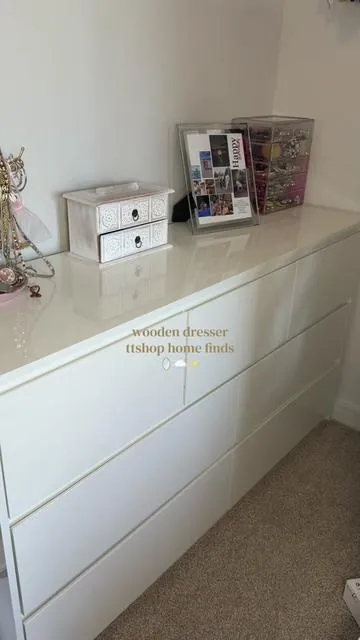 Modern Drawer Dresser for Bedroom, Handle-Free Wood Chest of Drawers, Large Storage Cabinet for Bedroom, Living Room, Entryway, Hallway #summervibes #bedroomdecor #furniturefinds #dresser #comoda 