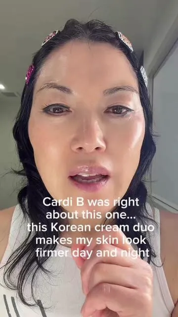 The Korean cream Cardi B keeps talking about is actually THAT good #tiktokshopmemorialday #tiktokshopmemorialdaysale #kbeauty #purplebotoxcream #boh 