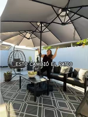 PHI VILLA double-sided patio umbrella with LED lights for outdoor spaces.    #tiktokshopcreatorpicks #TikTokShopMemorialDay #tiktokshopStockUp #summervibes #patiodecor @PhiVillaUS 