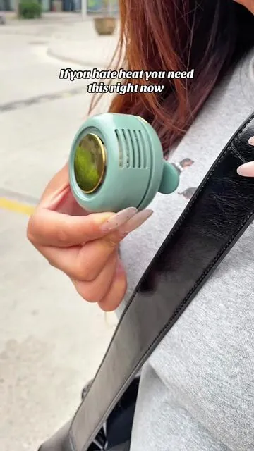 take this everywhere-work, travel, even walking in the heat  It’s my summer essential 💨 #MiniFan #bladelessfan #Hashtag #summervibes #TikTokMadeMeBuyit