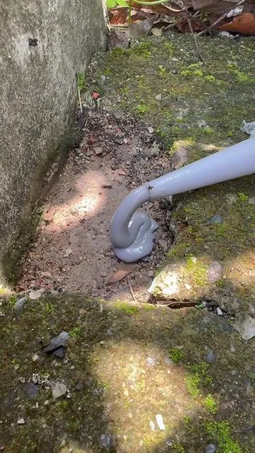 This Crack Repair Is Weirdly Satisfying#DrivewayRepair #ConcreteCrack #DIYFix #HomeImprovement #OddlySatisfying 