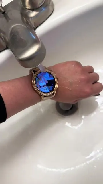 #smartwhatch #relojinteligente #relojdemujer #relojesdelujo #relojhermoso reloj inteligente de mujer resistente al agua 
