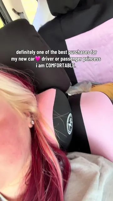 i love this neck & Back memory foam support pillows. 🫶🏻definitely AMAZING quality & super comfortable giving your body all the support it needs!! i’m someone that gets super stiff and achy on long car rides, and i know this is already improving my body overall. no more back or neck aches or pain on those long drives!! #neckpain #necksuppo#necksupportpillow #backsupportpillow #backsupport 