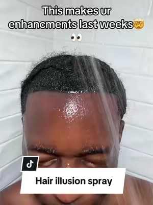 Haircuts last longer #waterrrsistant #hairillusion #enhancement #haircut #barber 