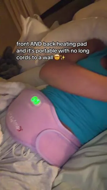 It only makes sense to have a heating pad for the front and back cramps!!!✨#giftidea #heatingpadrelief #periodcramps 