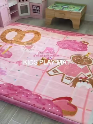 my girls LOVE it🦄💕 we got the 9’10” by 6’7” ✨ #playmat #kidsplaymat #playroominspo #playroom #babyplaymat 