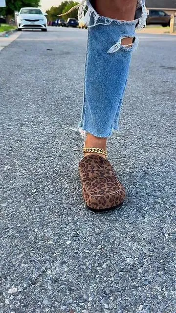 Leopard loafer clogs 😍 #loaferclogs #clogs #leopardclogs #womensloafers #tiktokshopcreatorpicks 