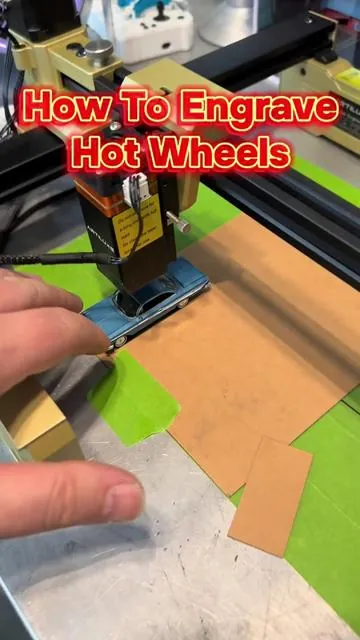 I need some more practice to get these cars lined up just right. They have to be setup just right. It is just really cool messing around. I’m glad I’ve some old cars just laying around. Nothing like laser engraving hot wheels. @Artilume Laser  #hotwheels #laserengraving #lasercutting #crafts #diy 