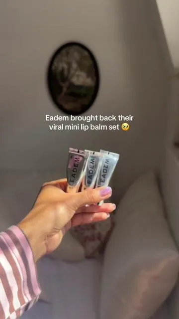 Eadem Mini Lip Balm Set is sold out at Sephora, but a limited stock is still available on TikTok Shop! @EADEM Le ChouChou set includes Sakura Shaved Ice, Butter Mochi, and Fig Sauce  #eadem #eademlechouchou #eademlipbalm #lipbalm #sephora 