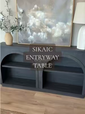 Still have to decorate, but I couldn’t wait to share 😍 #dealsforyoudays #entrywaytable #consoletable #homedesign #affordablefurniture 