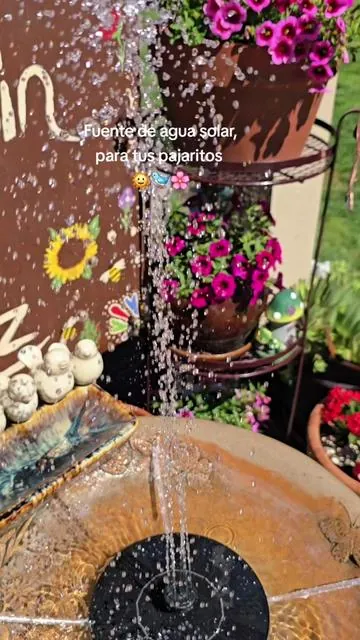 #fuentesolar #solarfountain #gardendecor #jardin  #tiktokmademebuyit 