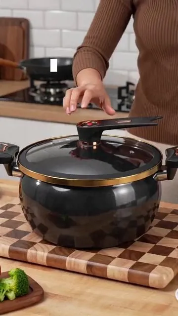 It's time to upgrade your cookware! This **pressure cooker** is a game-changer. It's **non-stick**, **non-toxic**, and made from **high-quality ceramic**. Plus, it's easy to clean and even **comes with a recipe book**. Check it out now! Don't miss out on this **deal**! #kitchengadgetmusthave #removablehandlecookware #nonstickcookware #simplekitchenmagic #bestkitchengadgets #campingcookwareskillet #instantpotofficial #useluckcookware #cookwarestorage #eggcookers