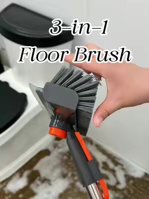 Quiet floor-friendly cleaning helper This soft-bristle silent long-handled floor brush is a real lifesaver for delicate easy-scratch tiles. No more loud cleaning noise! *> No more scratching tiles while kneeling! X This silent floor-protect combo is premium home cleaning gear. Clean quietly, protect tiles without marks#scrubbrush #CleanTok #tiktokshopcreatorpicks #cleaningtools #homefinds 