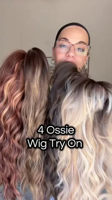 Trying on 4 Ossie Wigs by @Jbextension.US in front of natural light. Ossie Toasted Sienna  Ossie Cold Brown Ossie Light Mixed Blonde  Ossie Hazelnut 