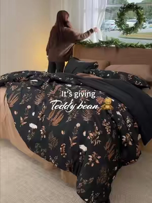 Super soft!! Printed 3-piece comforter set ✨ So beautiful!#comforterset #bro #duvet