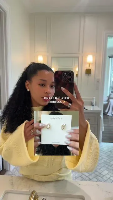No more green ears 😭✨ #ettika #summervibes #jewleryhaul #affordablejewelry 