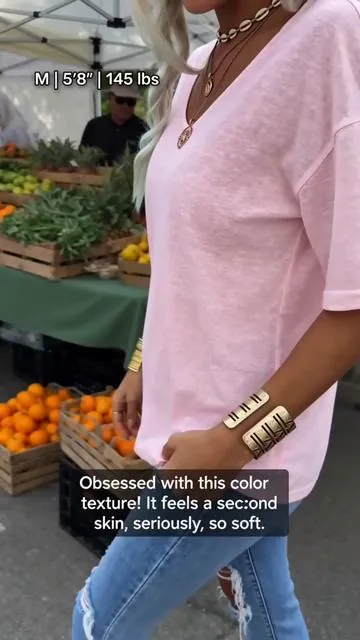 This oversized T-shirt is really super comfortable#SummerVibes #outfitinspo #shirt #summeroutfits #tiktokshopaffiliate#summer2026