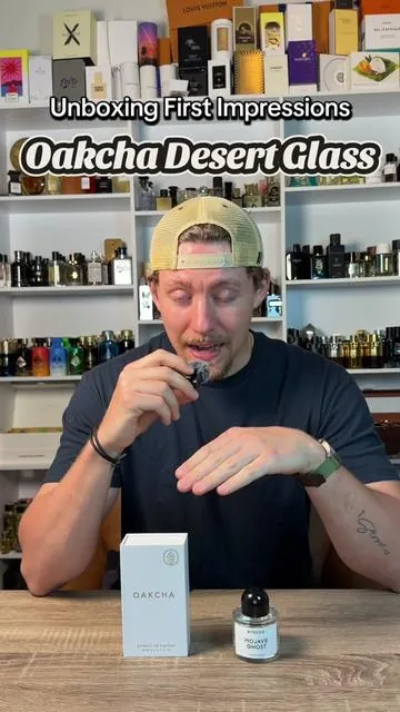 Unboxing and reviewing the viral Oakcha Desert Glass. The first clone of Mojave Ghost. #fragrance #cologne #perfume #fragrancetiktok #perfumetiktok 