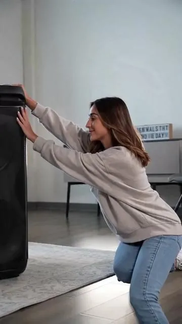 Check out this awesome portable speaker setup! This speaker is amazing. It comes with two microphones and it's perfect for any outdoor event or party. Grab yours now at the link in the video! #portablespeaker #5in1speakerstand #voiceamplifier #customjblspeaker #ledpods #poweredsubwoofer #wirelessmicrophones #giantearphonespeaker #wifispeaker #computersoundbar
