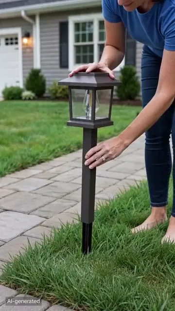 12 pcs tiny solar pathway lights, garden lights, cute, perfect for decor#weeklydeals #solarlights #outdoorlighting 