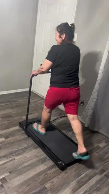 Walking Mat Treadmill 3-in-1 Foldable Under Desk with Handles Remote Control LED Screen Exercise Machine Supports 350 lbs Portable Lightweight Home Gym Equipment