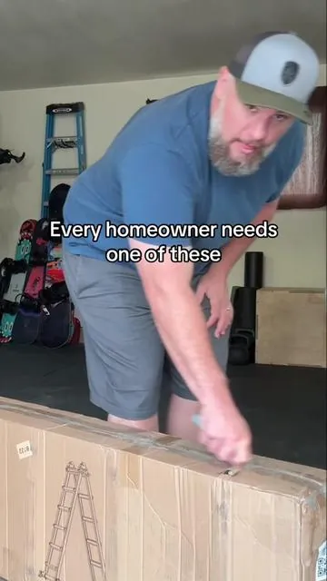 One ladder for basically every project around the house #extensionladder #foldingladder #stepladder #homeimprovement #tiktokshopcreatorpicks 