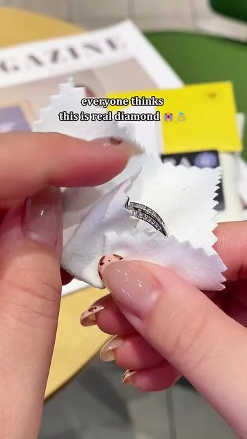 everyone thinks this is real diamond#ring #affordable #tiktokshopmemorialday #summervibe #weeklydeals 