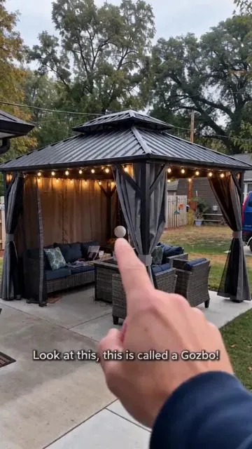 #gazebo #patiomakeover #patiofurniture #summervibes☀️ #patio 