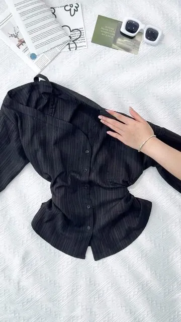 Asymmetrical shoulder stylish shirt#spotlightfinds #dealsforyoudays #summerwins #shirt #womenwear 