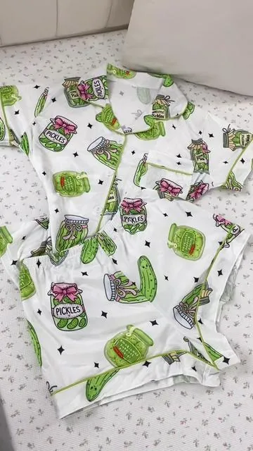 Wear this at home and even binge-watching feels better 🍿 #pajamaset #cartoonpajamas #sleepwear #loungewear #cutepjs 