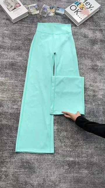 soft, flowy, and secretly flattering 😭✨ #trending #widelegpants #highwaist #yogapants #SummerVibes