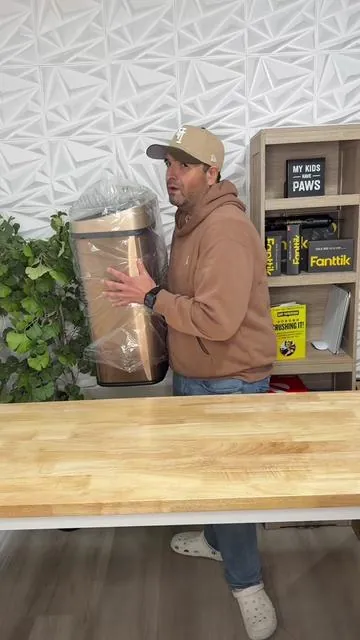 Nine Stars-13 Gallon Garbage Can #trashcan #garbage #rubbish #automatic  #creatorsearchinsights 