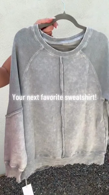 I promise—your gonna love this Cozy Distressed Sweatshirt! @SHEWIN #sweatshirts #womensclothing #comfyclothes #distressed #cozysweatshirt 