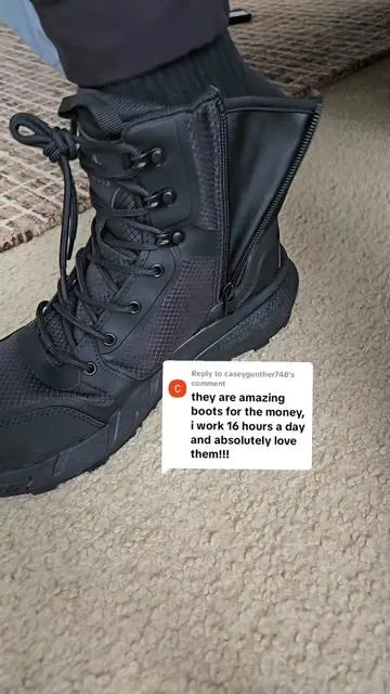 Replying to @caseygunther748  Stop overpaying for heavy, uncomfortable work boots when you can grab these lightweight Nortiv8 Nano Composite toe boots instead. Take advantage of the limited-time TikTok Shop coupons right now to get professional-grade safety and side-zipper convenience for a fraction of the price before they sell out. #workshoes #steeltoe #workboots #botadetrabajo #constructionworker 