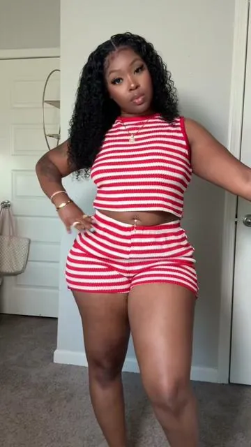 Could’ve got my original size which is large but got x- Large | 180lbs-185lbs | 5'3 | still comfy but safe to keep original size  #tiktokmademebuyit #twopieceset #twopieceoutfit #twopiecesets