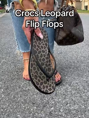 Crocs leopard flip flops are back! #crocs #crocsflipflops #crocsmiami #tiktokshopcreatorpicks #crocssandals @Crocs 