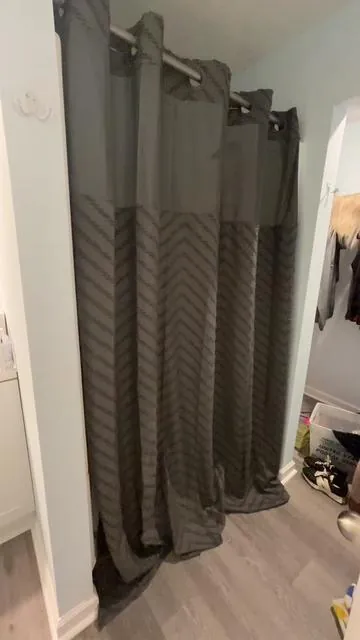 I love this shower curtain but note to self to get the shorter one. #showercurtain #shower #tiktokshopmemorialday #tiktokshopdealsforyou #tiktokshopsummerturnup 