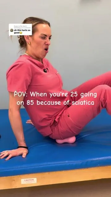 Replying to @Elle April | bethebag.co  @Dr. Erin Cooper 😭 The "hurts so good" feeling is unmatched. Click the orange shopping cart below to save your sciatic nerve before you need a literal walker. #peanutmassageball #sciaticarelief #sciatica #piriformissyndrome #hippainrelief 