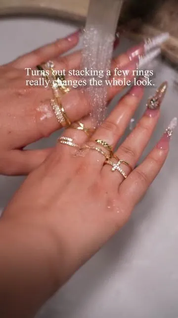 12 rings,limited-time discount 🎁#ring #fyp #viral #gift #goldjewelry #jewelry 