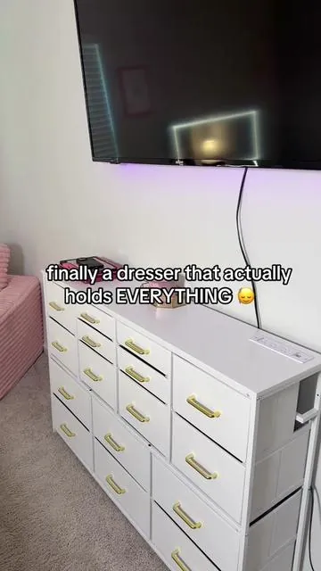 this dresser really solved my “where do i put all this stuff” problem #fyp