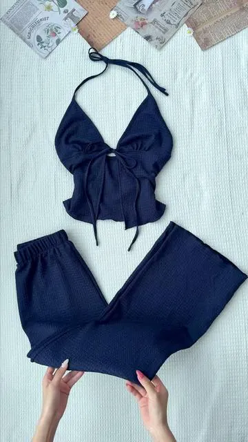 Can't stop thinking about this blue set. It's soft, cute, and perfect for summer.🥰✨#summerset #casualchic #SummerVibes #tiktokshopmemorialday #DealsForYouDays 