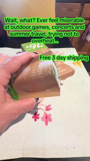 Wait, what? Ever feel miserable and outdoor games concerts and summer travel trying not to overheat… I found these viral cooling towels to get cold in three seconds and stay cold for hours without a cooler or freezer. I’m packing one in every bag car every sports trip because summer’s not winning this year! Free three day shipping. I’ll leave the link down below before everyone finds these for summer!#ViralINTRELifeCoolRushCoolingTowel #TikTokShopCreatorPicks #SummerMustHaves #MomTokFinds #TikTokShopStockUp 