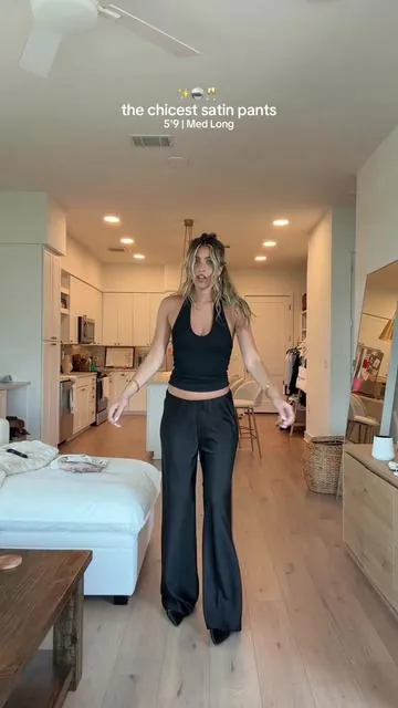 satin pants are IT