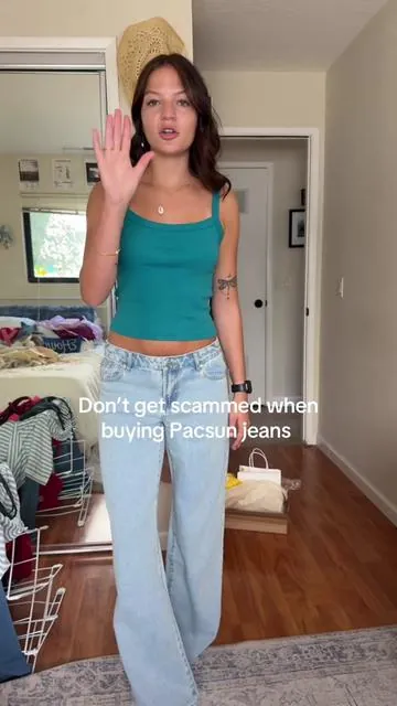 LOVE these jeans #pacsun #pacsuncaseylowrise #denim #summerootd #lightwashjeans 