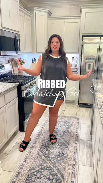 Ribbed and so stretchy! The perfect mom matching set @Evaless official 